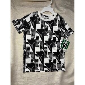 Black and white Puma T-shirt, size 5 NWT